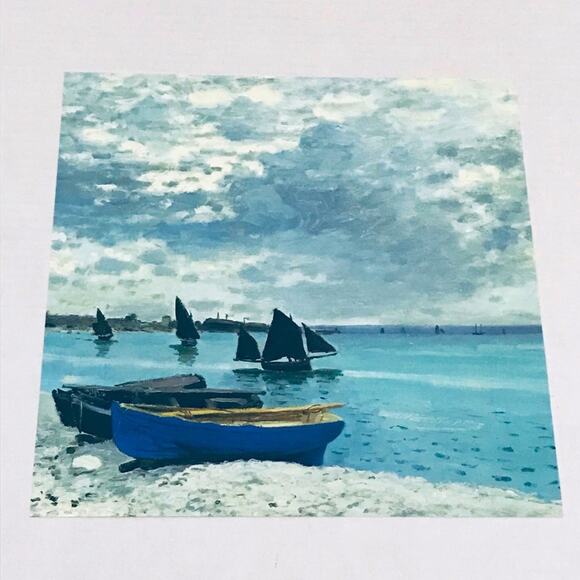 Monet The Beach at Sainte-Adresse sheet - Picture 1 of 6